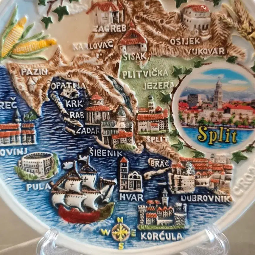 [BUNJANG] Croatian Decorative Plate / 크로아티아 장식용 접시