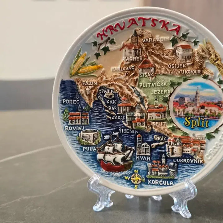 [BUNJANG] Croatian Decorative Plate / 크로아티아 장식용 접시