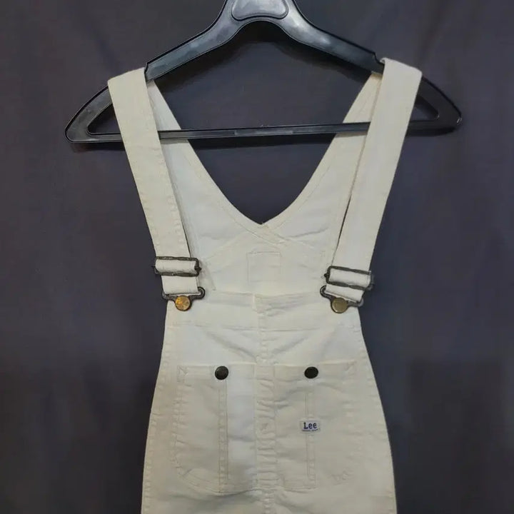 [BUNJANG] Lee White Denim Overall / Lee 화이트 데님 오버롤