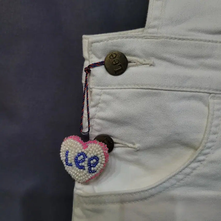 [BUNJANG] Lee White Denim Overall / Lee 화이트 데님 오버롤