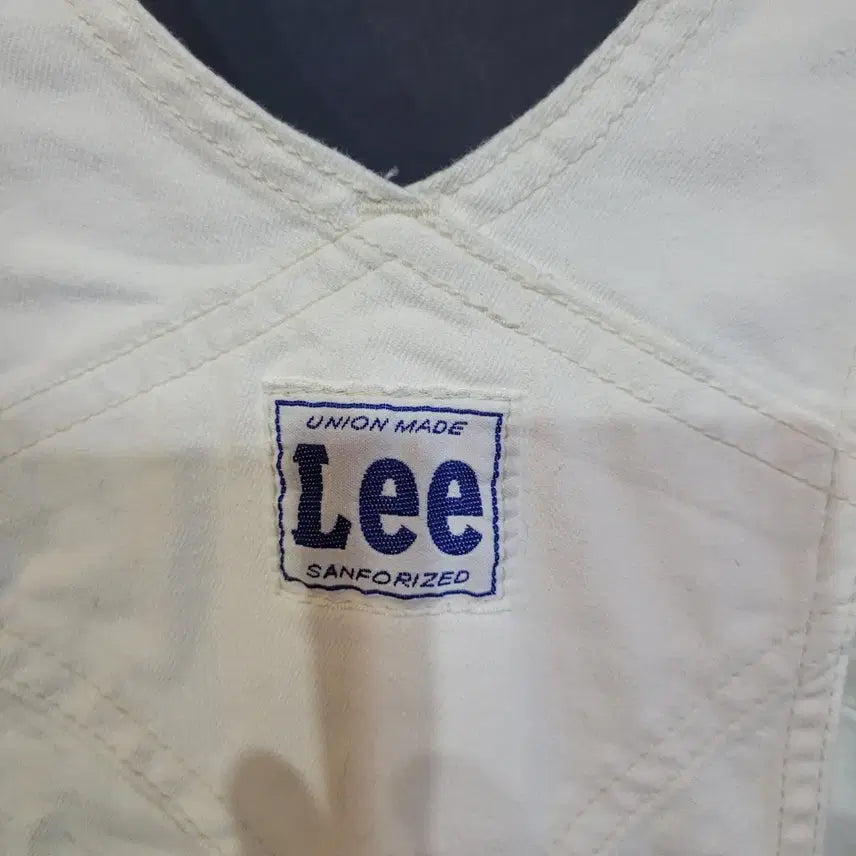 [BUNJANG] Lee White Denim Overall / Lee 화이트 데님 오버롤