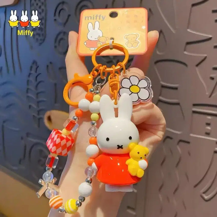 [BUNJANG] Miffy Bead Strap Keyring / 