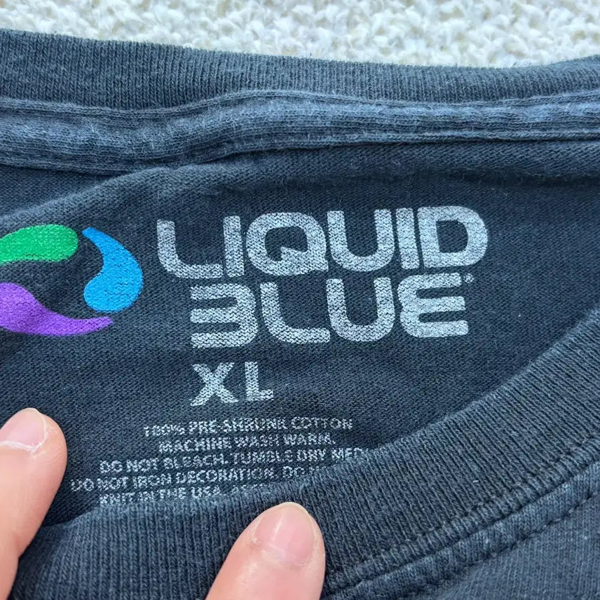 [BUNJANG] AC/DC Graphic T-shirt (Liquid Blue) - XL / XL 리퀴드블루 AC/DC 그래픽 반팔 0409E