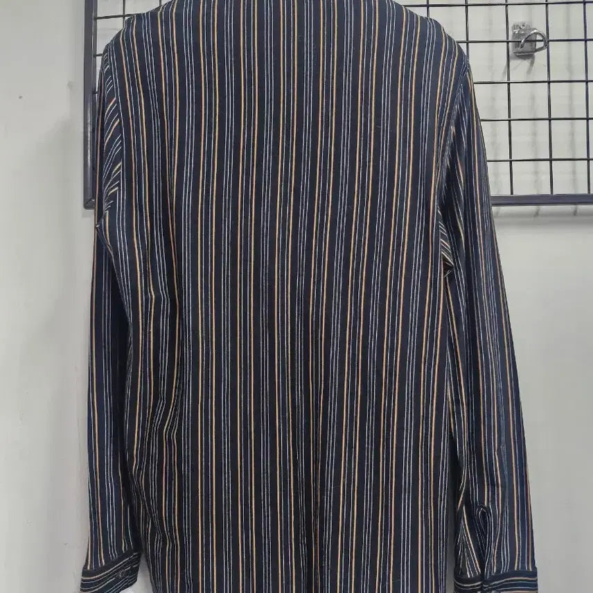 [BUNJANG] Lacoste Striped Long Sleeve Shirt / 100L 라코스테 스트라이프 긴팔 셔츠.
