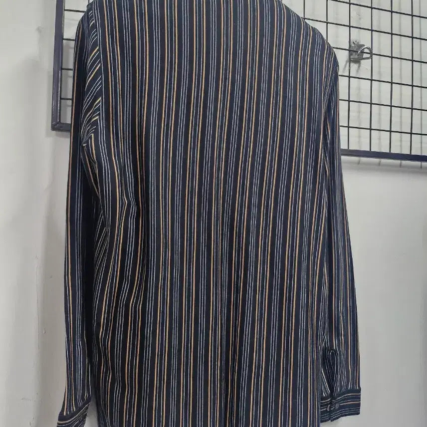 [BUNJANG] Lacoste Striped Long Sleeve Shirt / 100L 라코스테 스트라이프 긴팔 셔츠.
