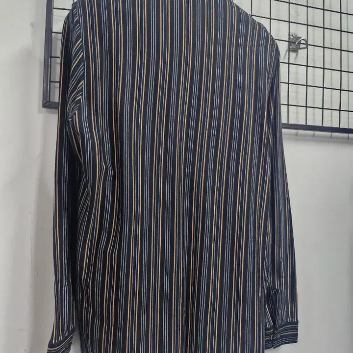 [BUNJANG] Lacoste Striped Long Sleeve Shirt / 100L 라코스테 스트라이프 긴팔 셔츠.