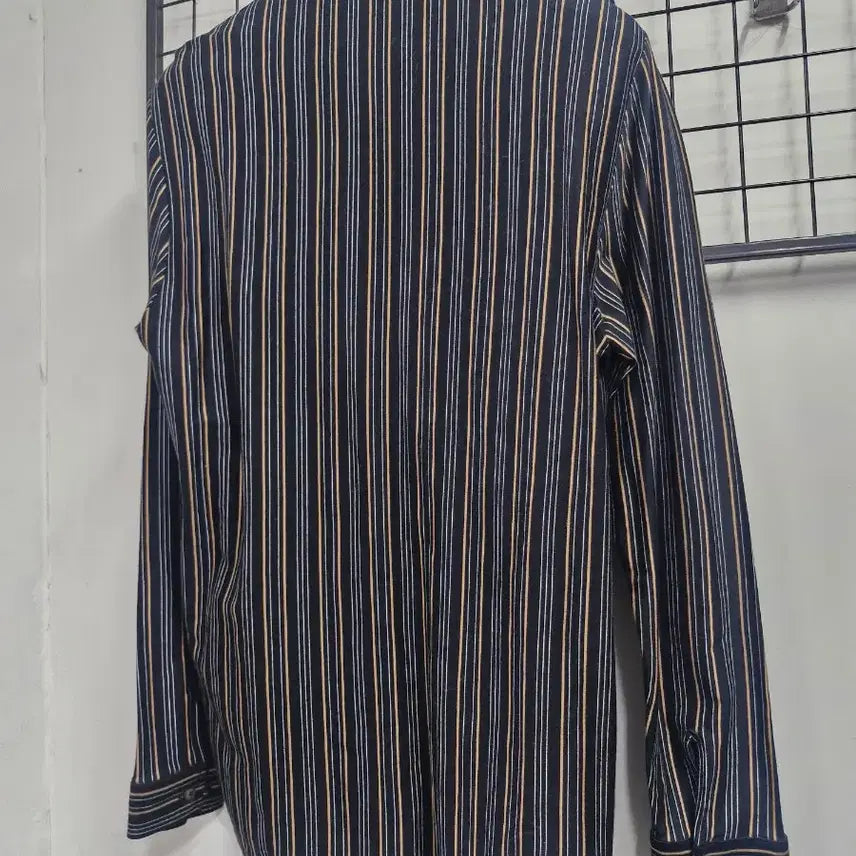 [BUNJANG] Lacoste Striped Long Sleeve Shirt / 100L 라코스테 스트라이프 긴팔 셔츠.
