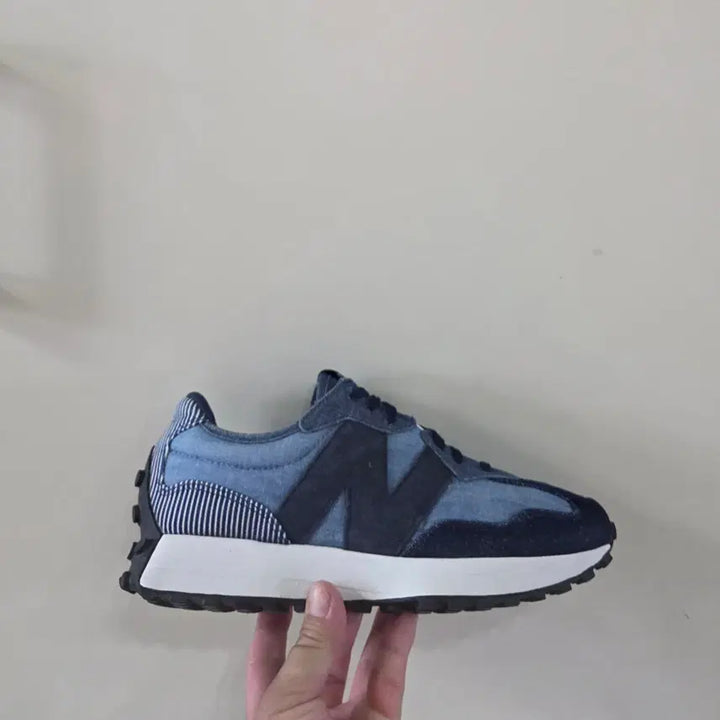 [BUNJANG] New Balance 327 Retro Patchwork Eclipse Denim Sneakers / [255] 뉴발란스 327 레트로 패치워크 이클립스데님ㅡ단종매물,최저가