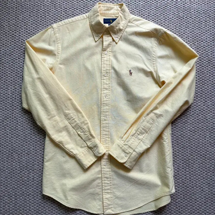 [BUNJANG] Polo Oxford Yellow Shirt S / 폴로 옥스포드 옐로우 셔츠 S 팝니다.