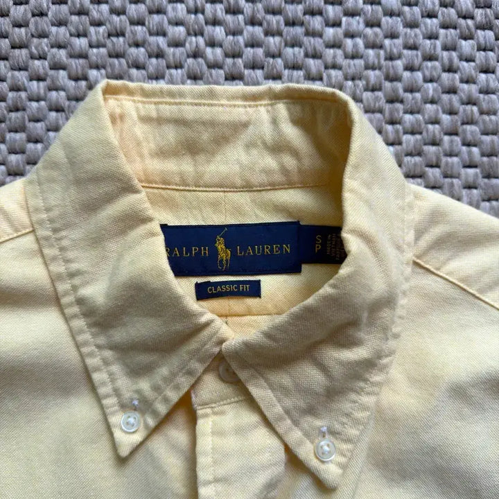 [BUNJANG] Polo Oxford Yellow Shirt S / 폴로 옥스포드 옐로우 셔츠 S 팝니다.