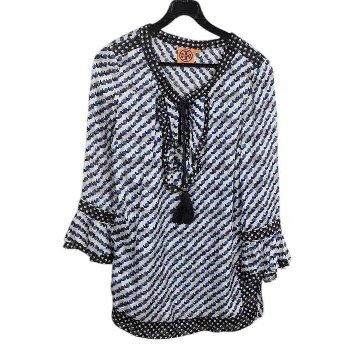 [BUNJANG] Tory Burch Pattern Silk Blouse Women&