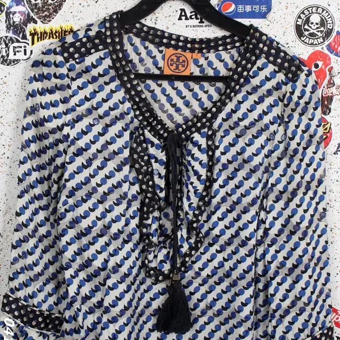 [BUNJANG] Tory Burch Pattern Silk Blouse Women&