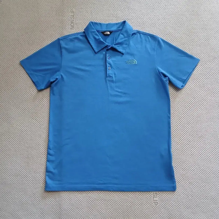 [BUNJANG] The North Face Blue Short Sleeve Polo T-Shirt / 노스페이스 블루 반팔 폴로티