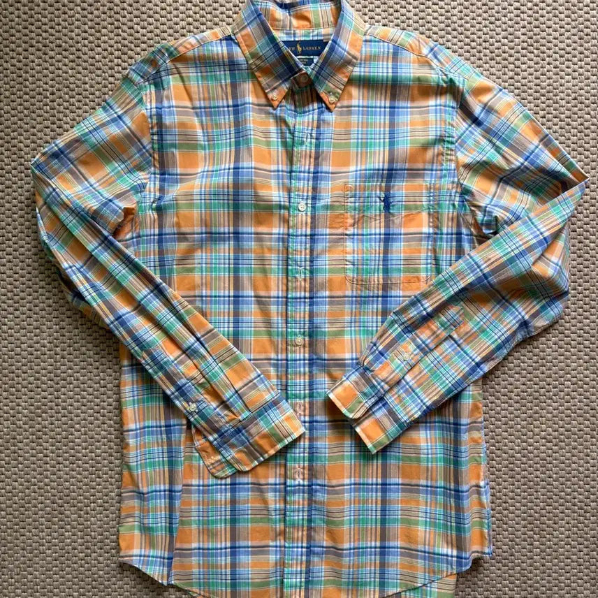 [BUNJANG] Polo Poplin Check Shirt - Size M / 폴로 포플린 체크 셔츠 M 사이즈 팝니다.