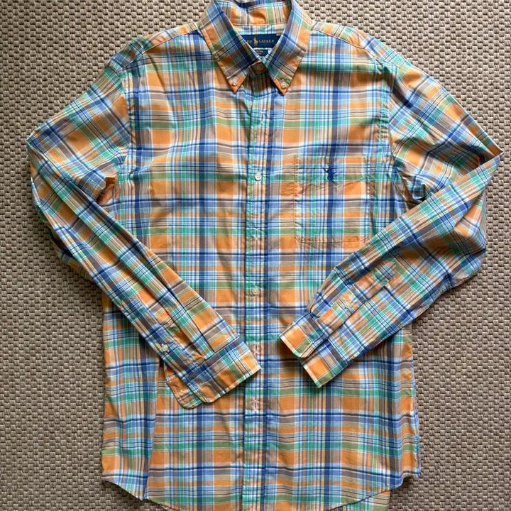 [BUNJANG] Polo Poplin Check Shirt - Size M / 폴로 포플린 체크 셔츠 M 사이즈 팝니다.