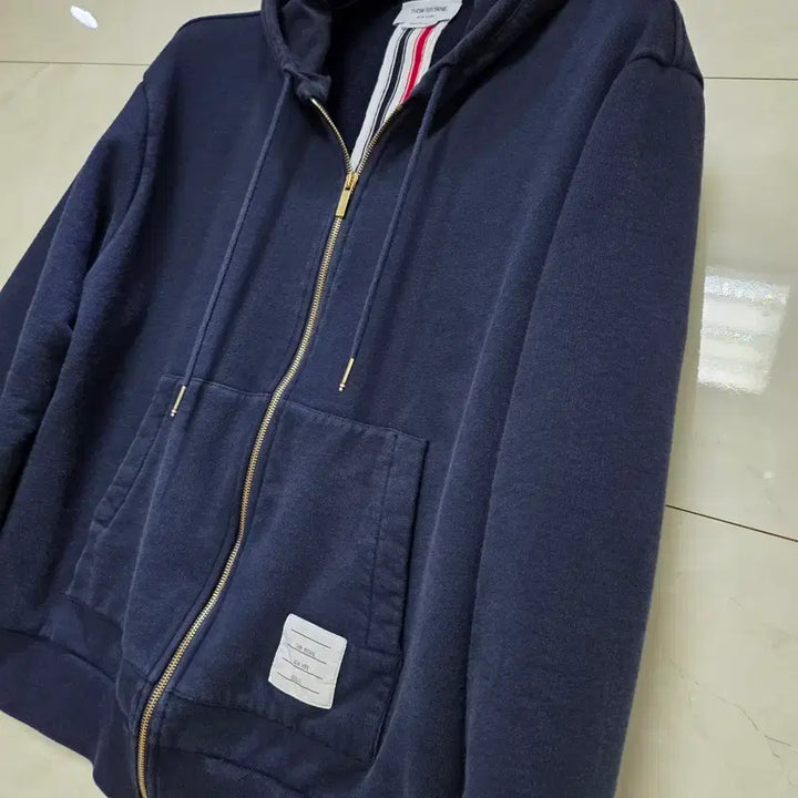 [BUNJANG] Thom Browne Tricolor Hoodie Zip-up / {클로젯}[5]톰브라운 백삼선 후드집업