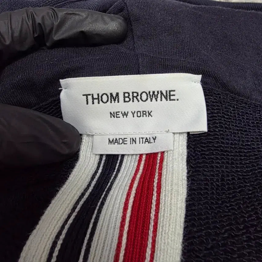 [BUNJANG] Thom Browne Tricolor Hoodie Zip-up / {클로젯}[5]톰브라운 백삼선 후드집업
