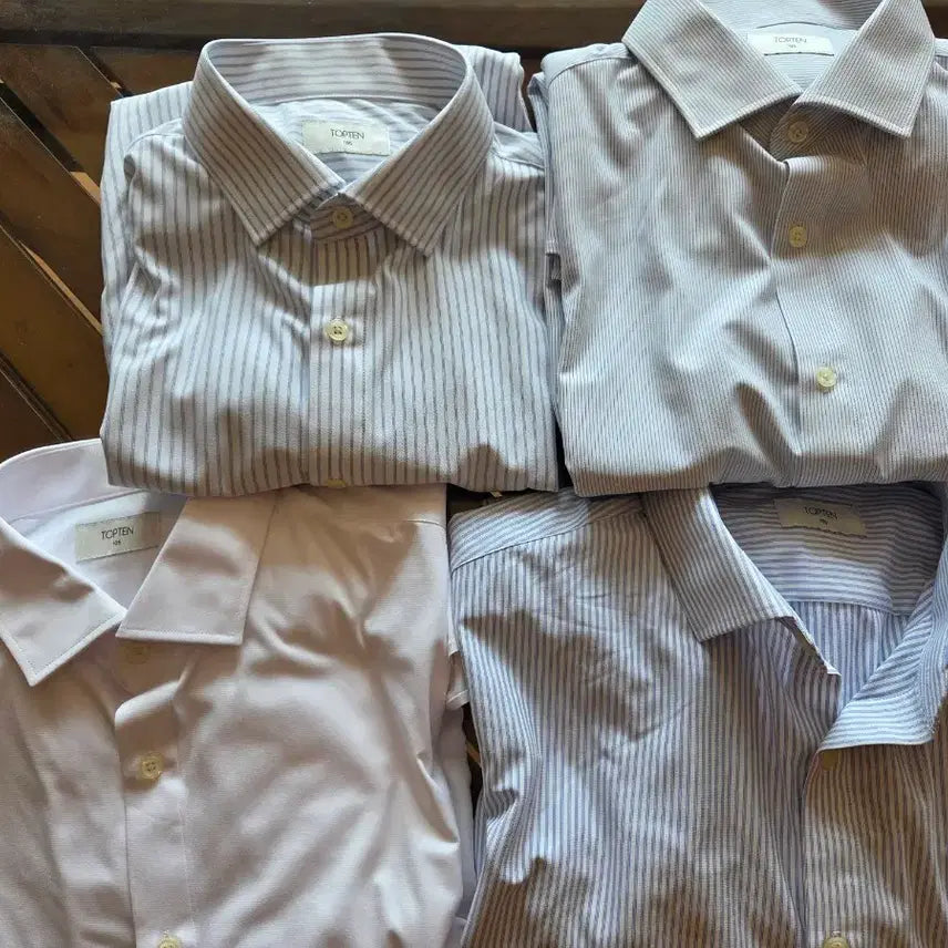 [BUNJANG] Top Ten 105 Polyester Bundle Set Shirt / 탑텐 셔츠 105사이즈 4종 새상품 일괄 가격