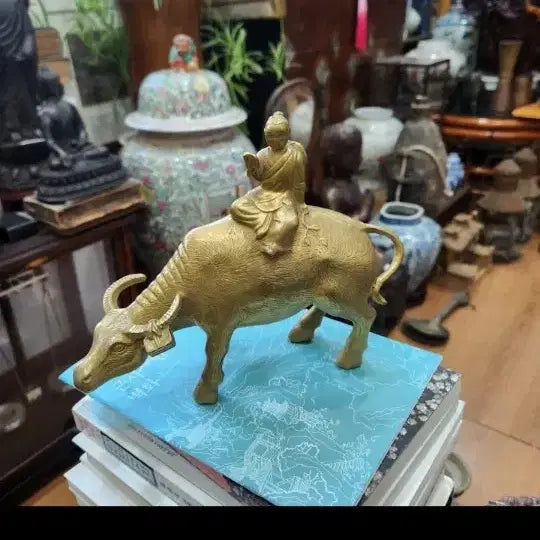 [BUNJANG] Ox-Riding Boy Statue / 황소 탄 동자상