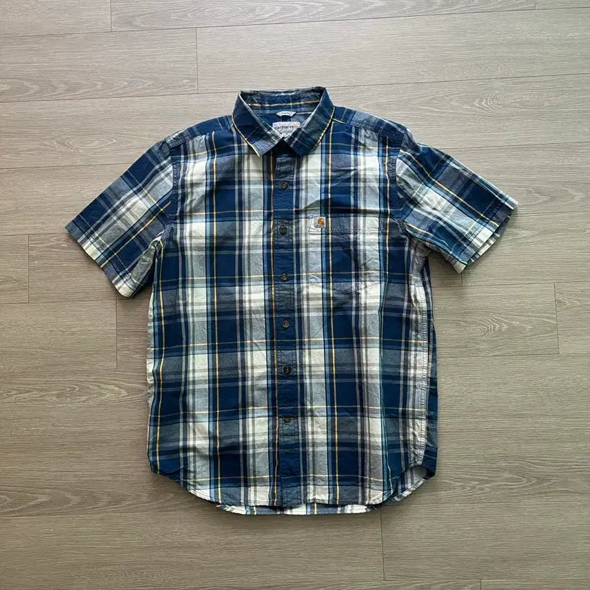 [BUNJANG] Carhartt Checkered Short Sleeve Shirt / 새상품) 칼하트 반팔 체크 셔츠