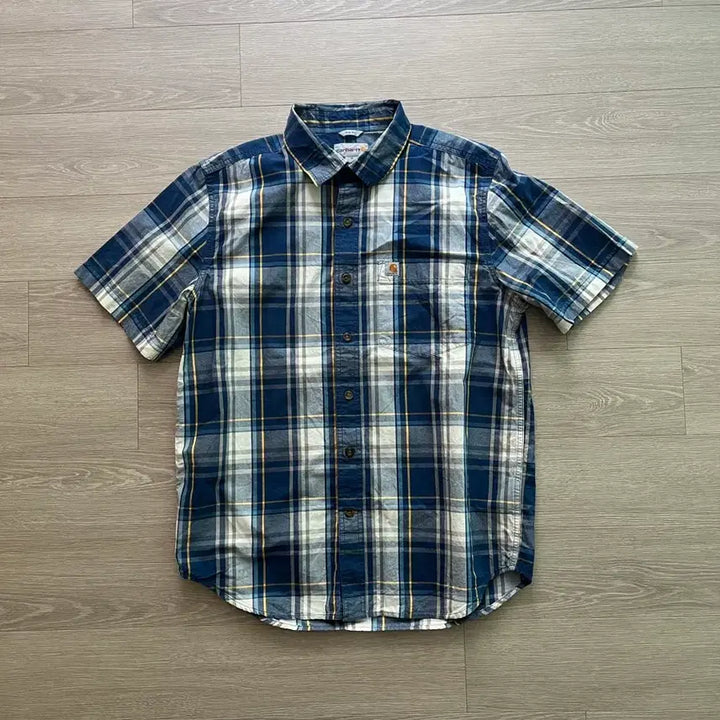 [BUNJANG] Carhartt Checkered Short Sleeve Shirt / 새상품) 칼하트 반팔 체크 셔츠