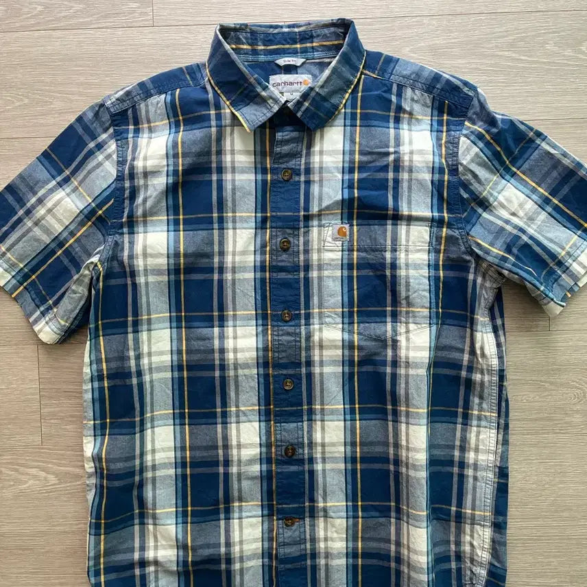 [BUNJANG] Carhartt Checkered Short Sleeve Shirt / 새상품) 칼하트 반팔 체크 셔츠