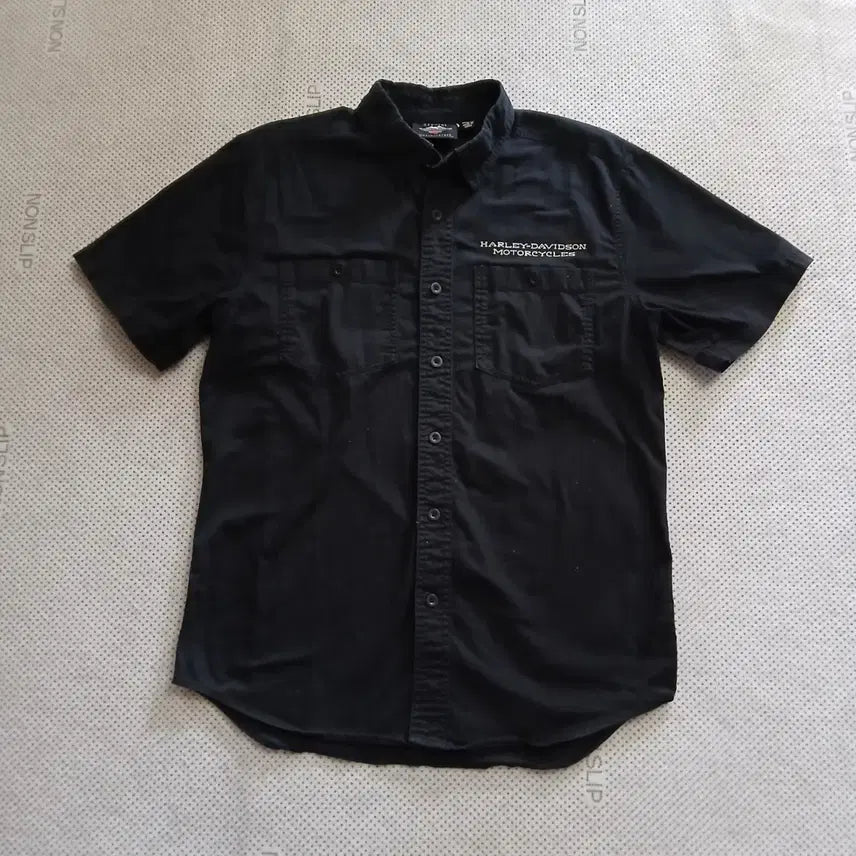 [BUNJANG] Harley-Davidson Black Short Sleeve Shirt / 할리데이비슨 블랙 반팔 셔츠