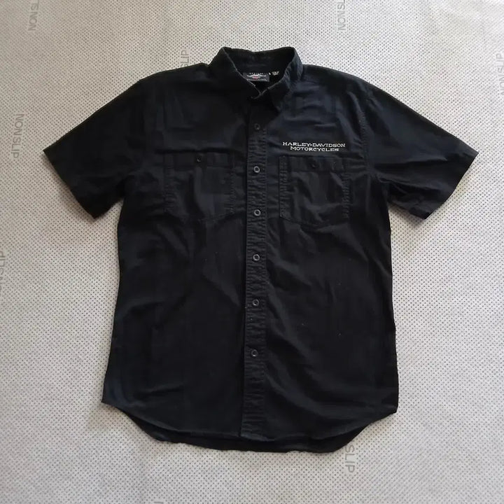 [BUNJANG] Harley-Davidson Black Short Sleeve Shirt / 할리데이비슨 블랙 반팔 셔츠
