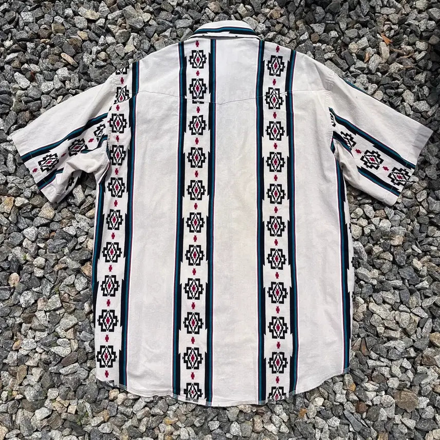 [BUNJANG] Wrangler 90s Vintage Navajo Western Shirt / 90s 랭글러(Wrangler) 빈티지 나바호 웨스턴 셔츠(실측확인)