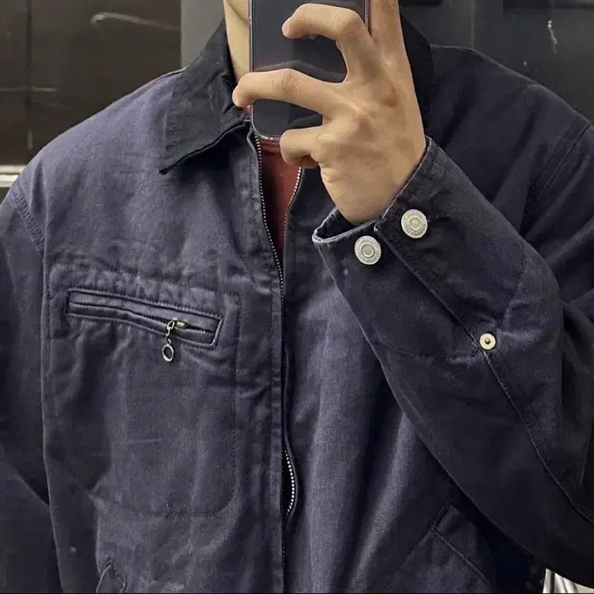[BUNJANG] Outstanding Work Jacket Heavy Canvas (Charcoal) / [1] 아웃스탠딩 워크 자켓 헤비 컨버스(차콜)