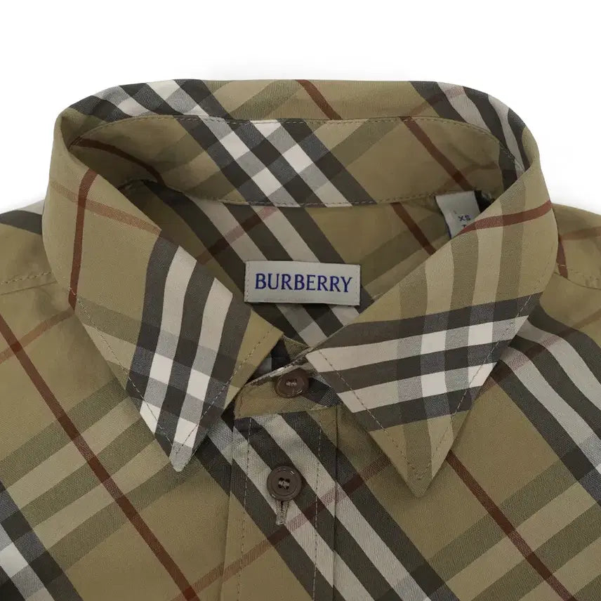 [BUNJANG] Burberry Robert Shirt Glade Green XS / [중고명품] 버버리 로버트 셔츠 글레이드 그린 8120426 XS