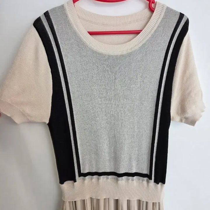 [BUNJANG] Knit Pleated Long Dress / 니트 플리츠 롱원피스