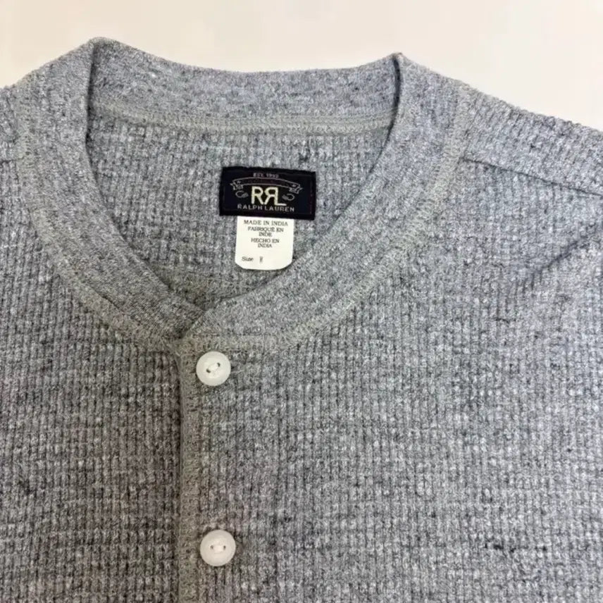 [SOLD OUT] rrl 와플니트 헨리넥 M사이즈 판매