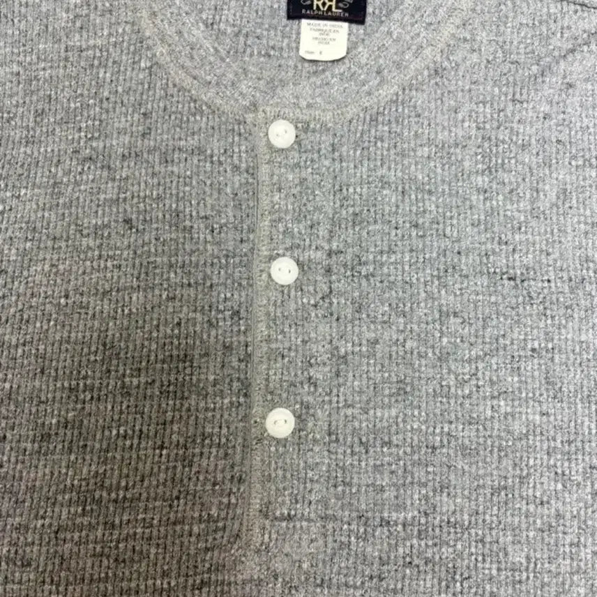 [SOLD OUT] rrl 와플니트 헨리넥 M사이즈 판매