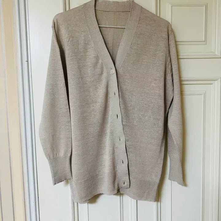 [BUNJANG] MUJI 100% Cotton Cardigan / (마지막가격)(새상품)무인양품 마100%가디건(연베이지)