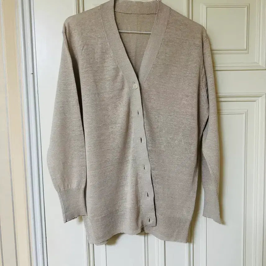 [BUNJANG] MUJI 100% Cotton Cardigan / (마지막가격)(새상품)무인양품 마100%가디건(연베이지)