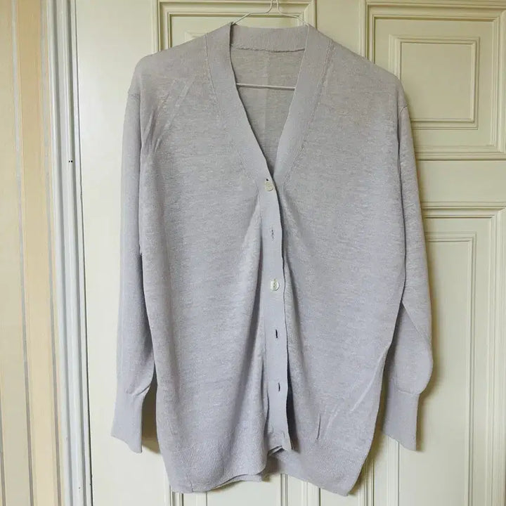 [BUNJANG] MUJI 100% Wool Cardigan / (마지막가격)(새상품)무인양품 마100%가디건(연그레이)