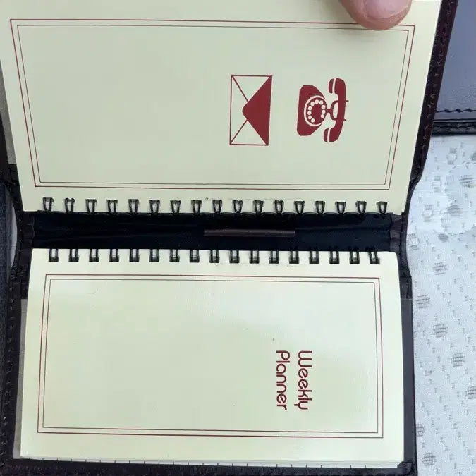 [BUNJANG] Leather Clutch Wallet Set / 가죽 클러치 지갑 세트 버건디 다이어리 수첩세트