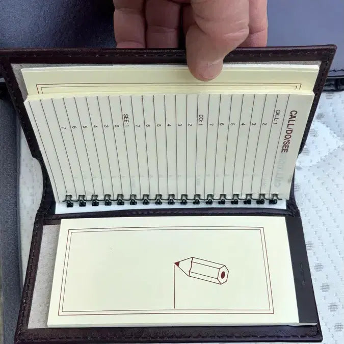 [BUNJANG] Leather Clutch Wallet Set / 가죽 클러치 지갑 세트 버건디 다이어리 수첩세트