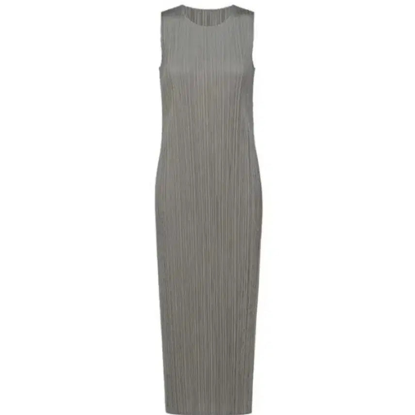 [BUNJANG] Pleats Please Basic Sleeve Dress Gray / 플리츠플리즈 베이직 슬리브 원피스 그레이