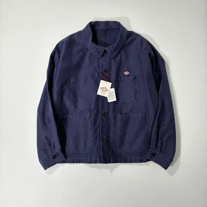 [SOLD OUT] DANTON 단톤 몰스킨 프렌치 커버올 자켓 네이비