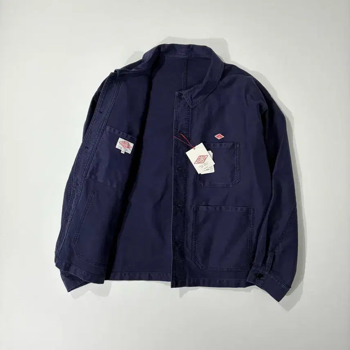 [SOLD OUT] DANTON 단톤 몰스킨 프렌치 커버올 자켓 네이비