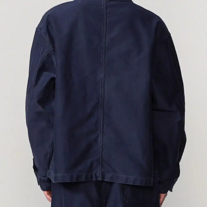[SOLD OUT] DANTON 단톤 몰스킨 프렌치 커버올 자켓 네이비