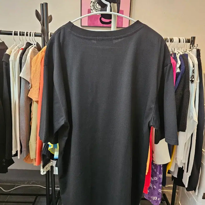 [SOLD OUT] 강아지 프린팅 블랙 반팔 티셔츠