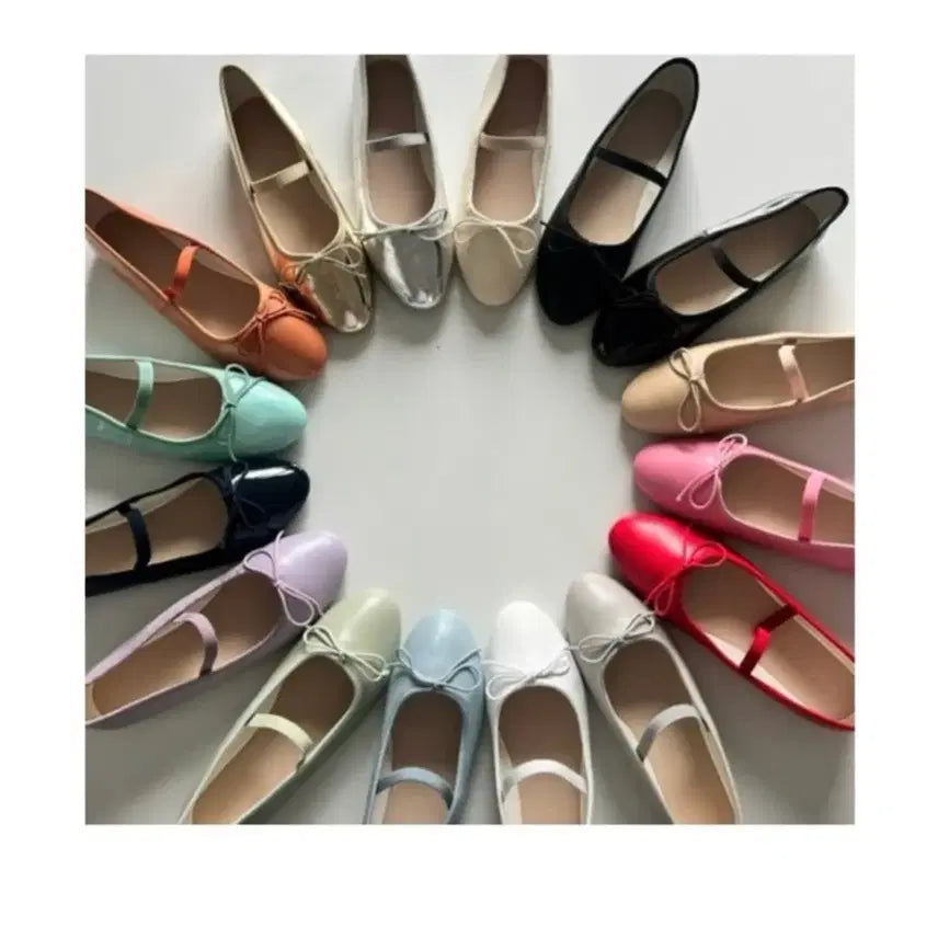[SOLD OUT] 새상품) 꺌랑 깔량 플랫 리본 주름 240 245 250