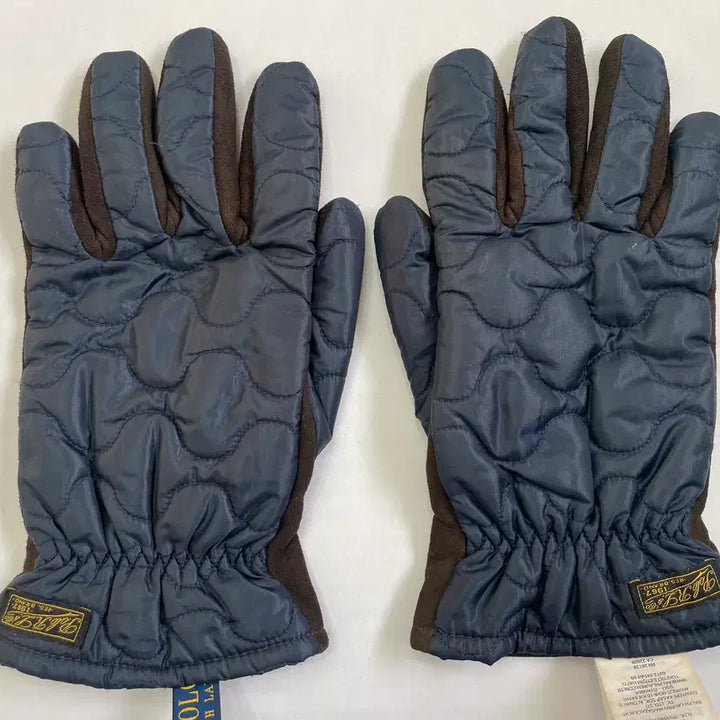 [BUNJANG] Polo Ralph Lauren Quilted Gloves Navy S / 폴로 랄프로렌 방한 퀄팅 장갑 네이비 S