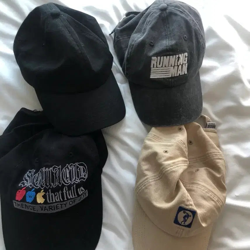 [BUNJANG] Unbranded Baseball Cap (Set of 4) / 볼캡 4종 개당 5000
