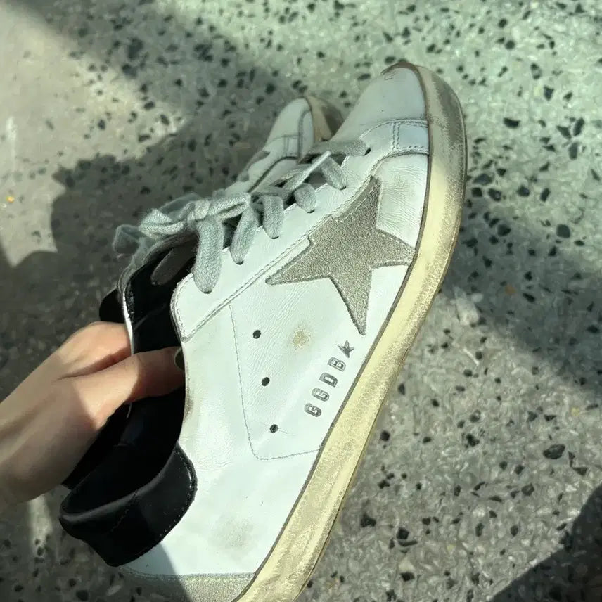 [BUNJANG] Golden Goose Superstar Black Tab Sneakers / 골든구스 슈퍼스타 블랙탭 230