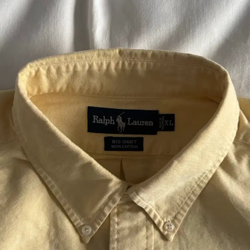 [BUNJANG] Polo Ralph Lauren Big Shirt Yellow / [XL] 폴로 랄프로렌 빅셔츠 옐로우