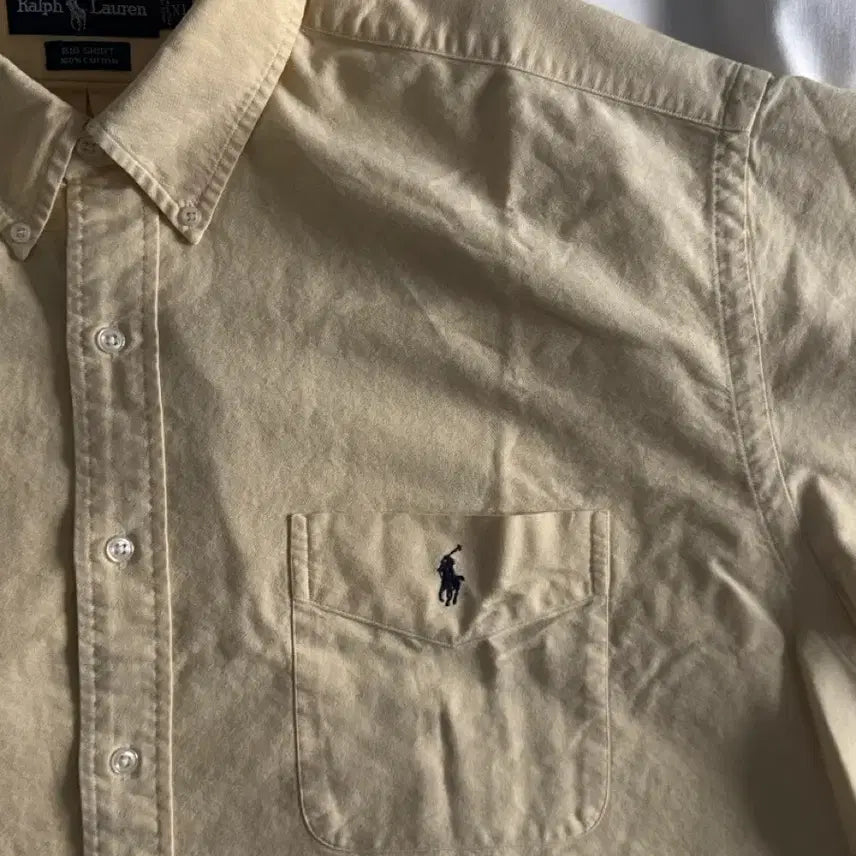 [BUNJANG] Polo Ralph Lauren Big Shirt Yellow / [XL] 폴로 랄프로렌 빅셔츠 옐로우